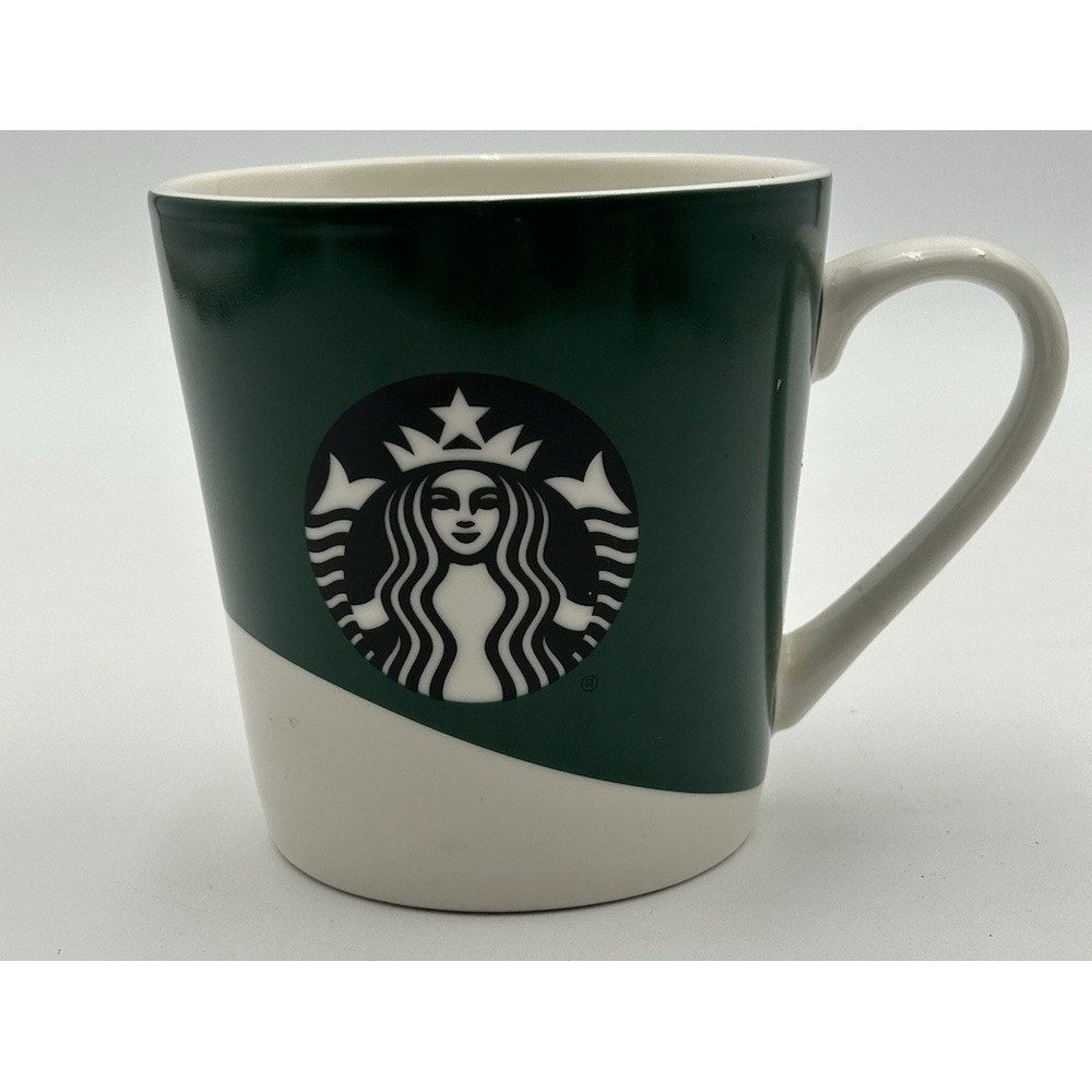 Starbucks Large  Coffee Mug 2019‎ Black Mermaid Logo on Green 18 oz 532 ml
